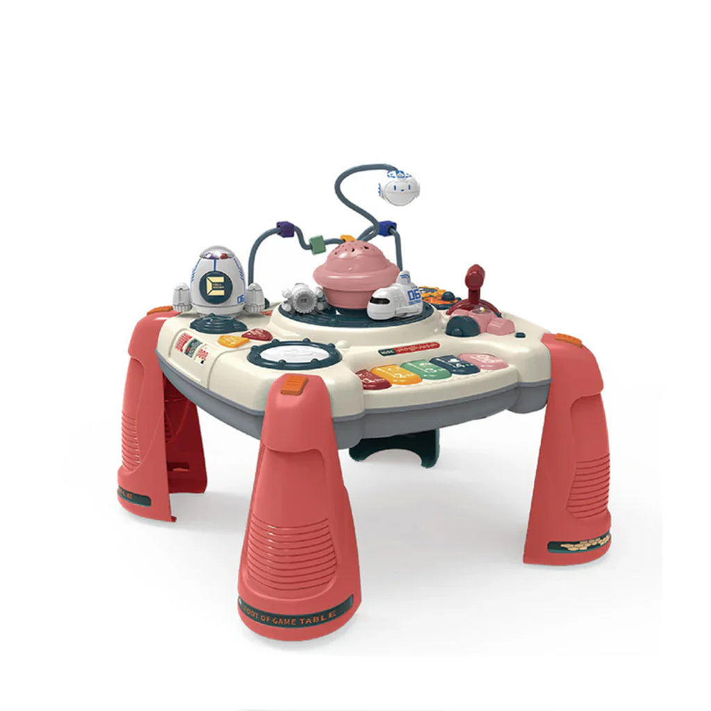 Spaceship 2-in-1 Multifunctional Baby Activity Educational Table & Building Block Table